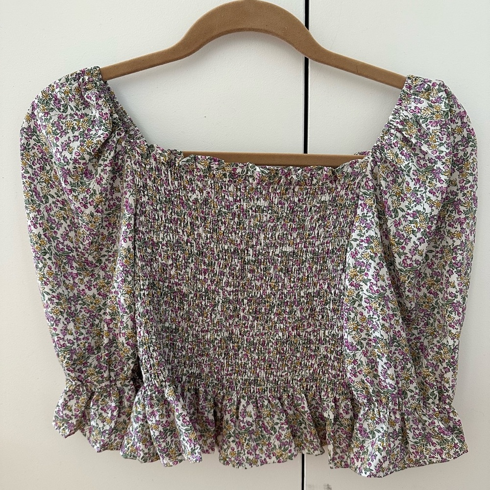 Floral 3/4 Sleeve Top